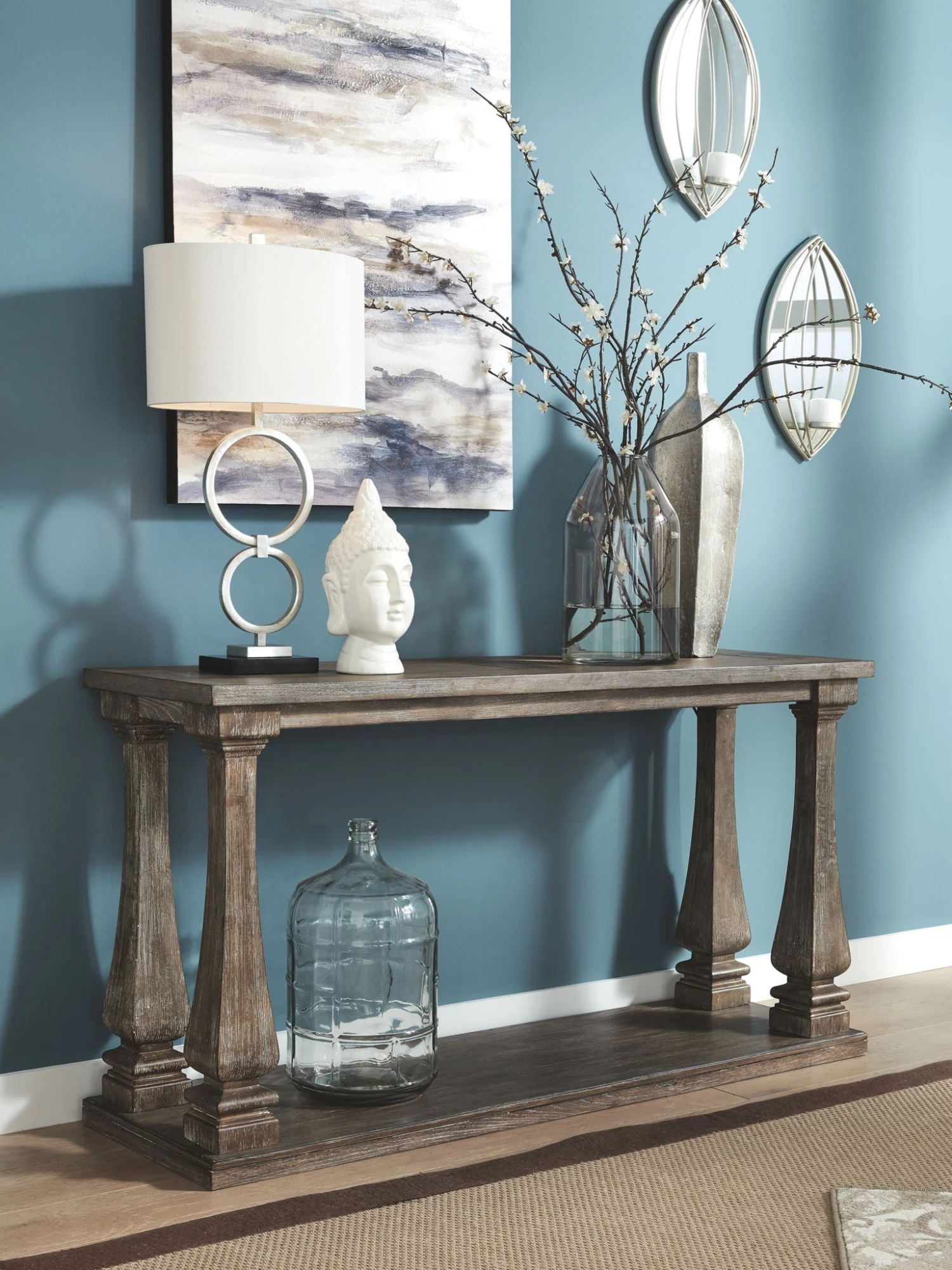 Ashley Johnelle - Gray - Sofa Table Living Room 1 Ashley Johnelle - Gray - Sofa Table Living Room