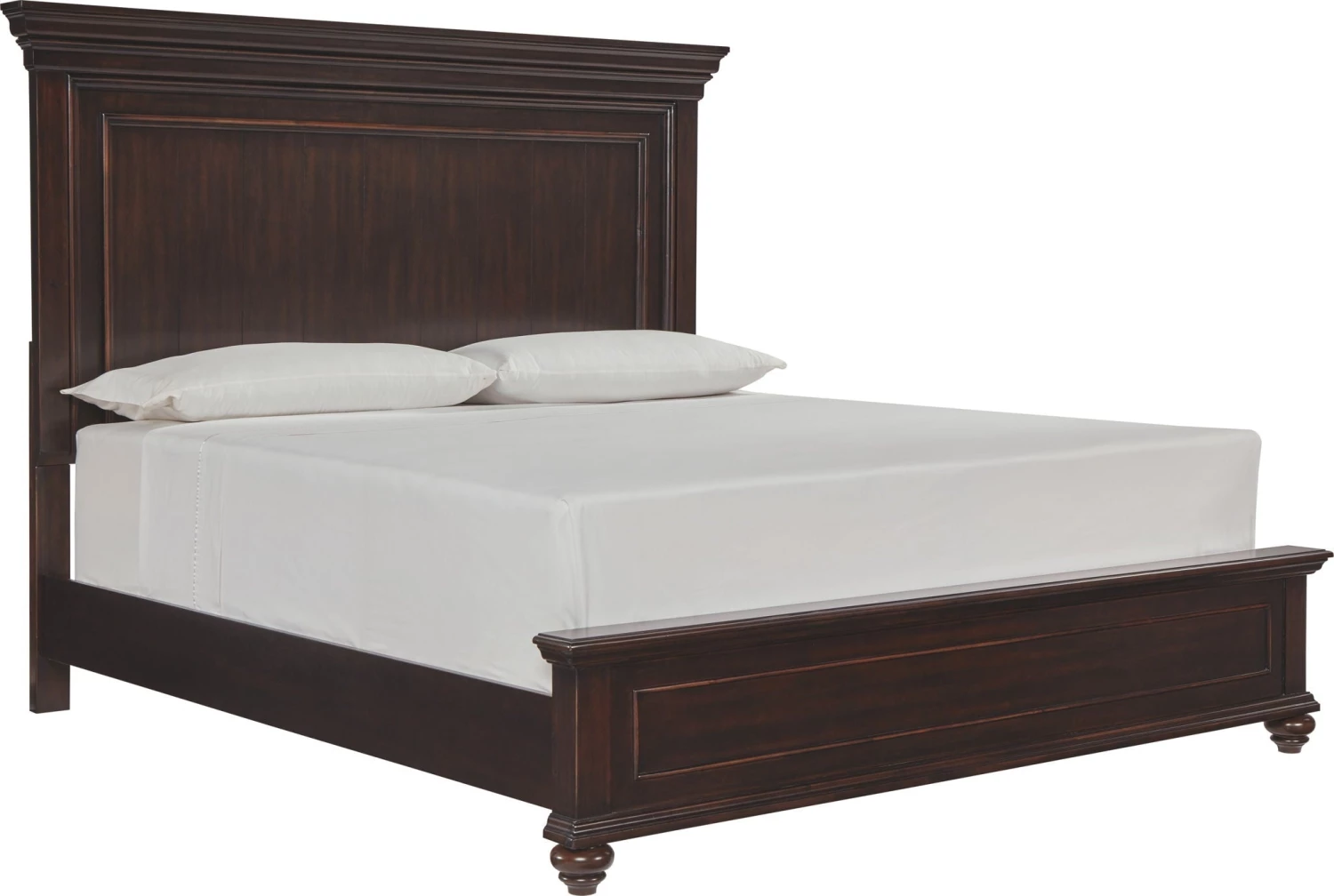 Ashley Brynhurst King Panel Bed - Dark - Brown Beds 1 Ashley Brynhurst King Panel Bed - Dark - Brown Beds