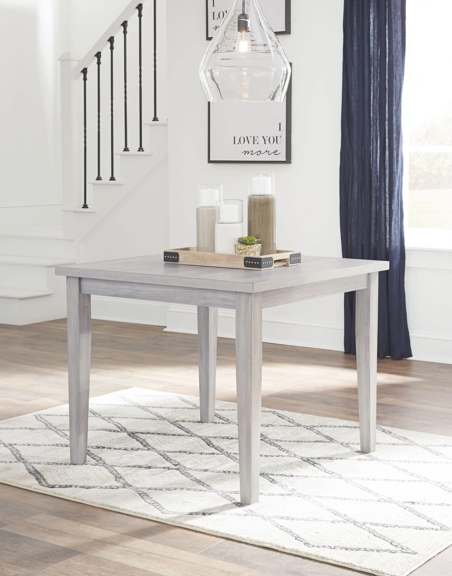 Ashley Loratti - Gray - Square Dining Room Table 1 Ashley Loratti - Gray - Square Dining Room Table