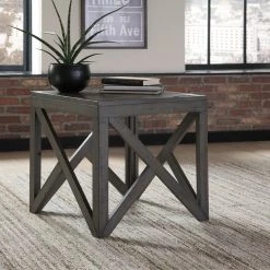 Ashley Living Room Haroflyn - Gray - Square End Table