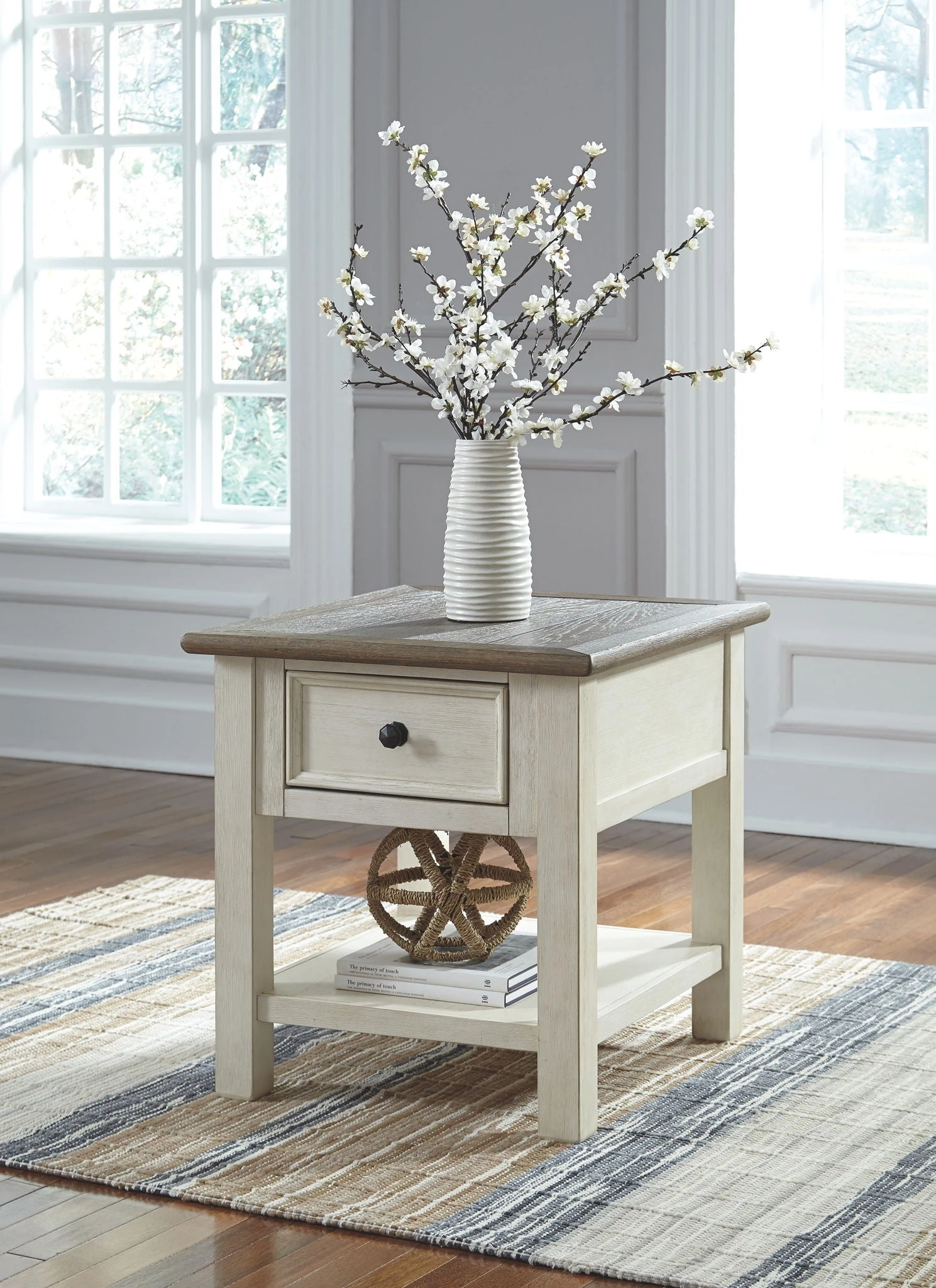 Ashley Living Room Bolanburg - Two-tone - Rectangular End Table 1 Ashley Living Room Bolanburg - Two-tone - Rectangular End Table