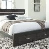 Ashley Starberry King Storage Bed - Black Beds