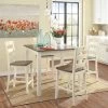 Ashley Dining Room Woodanville Counter Table And 4 Barstools