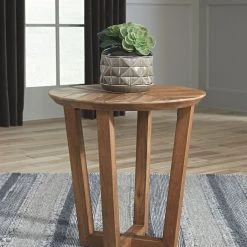 Ashley Kinnshee - Brown - Round End Table Living Room