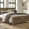 Ashley Trinell King Panel Bed - Brown