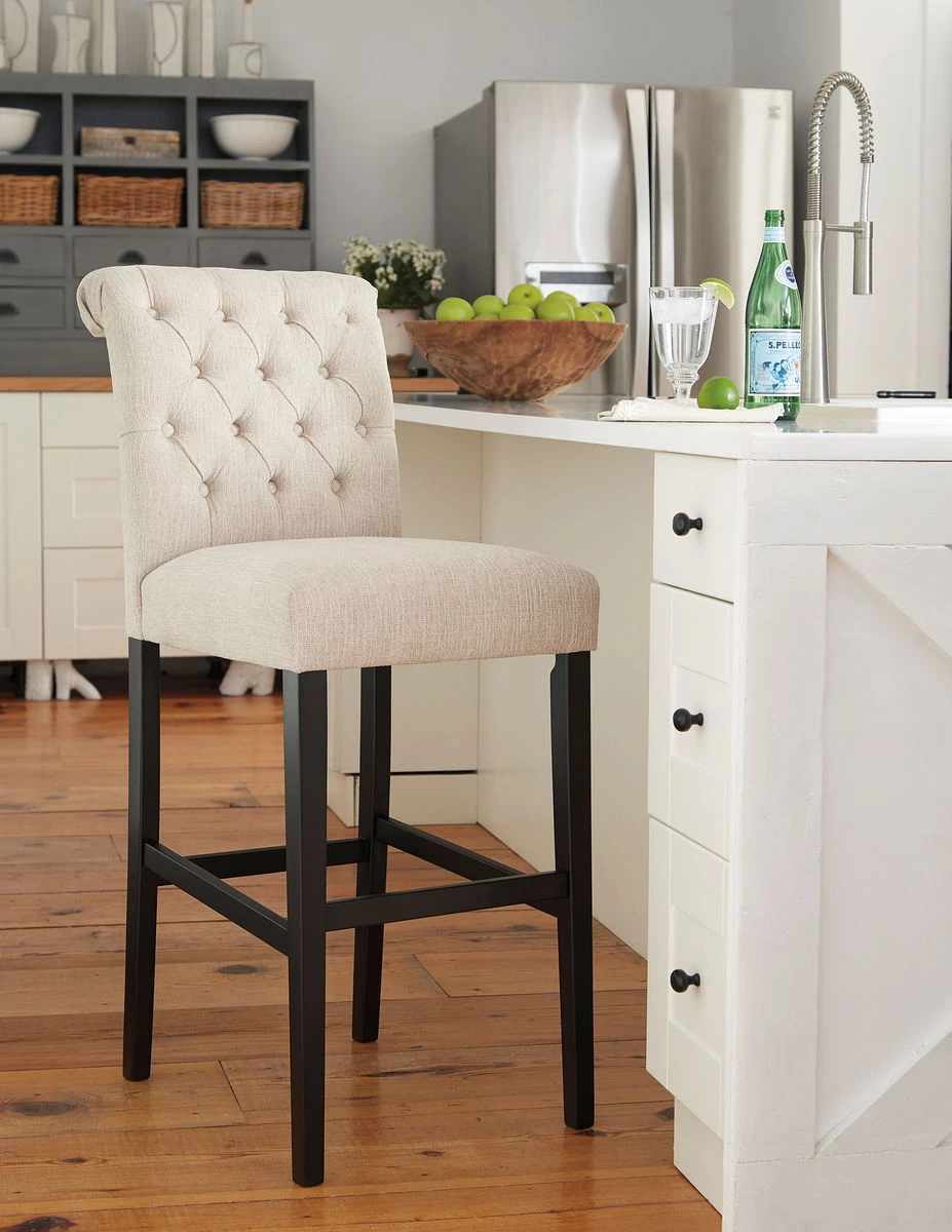 Ashley Tripton - Linen - Tall Upholstered Barstool Dining Room 1 Ashley Tripton - Linen - Tall Upholstered Barstool Dining Room