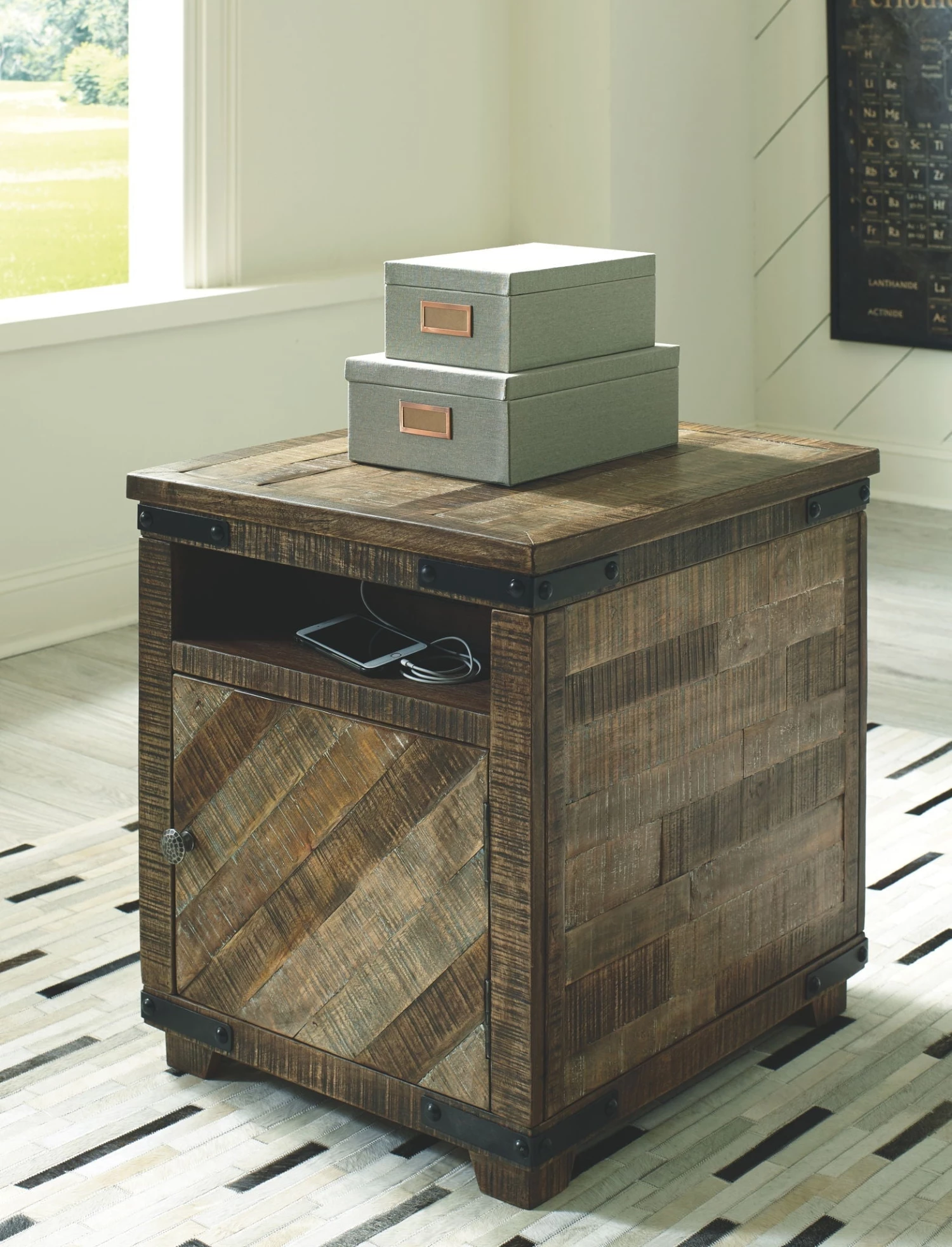 Ashley Cordayne - Rustic Brown - Chair Side End Table 1 Ashley Cordayne - Rustic Brown - Chair Side End Table