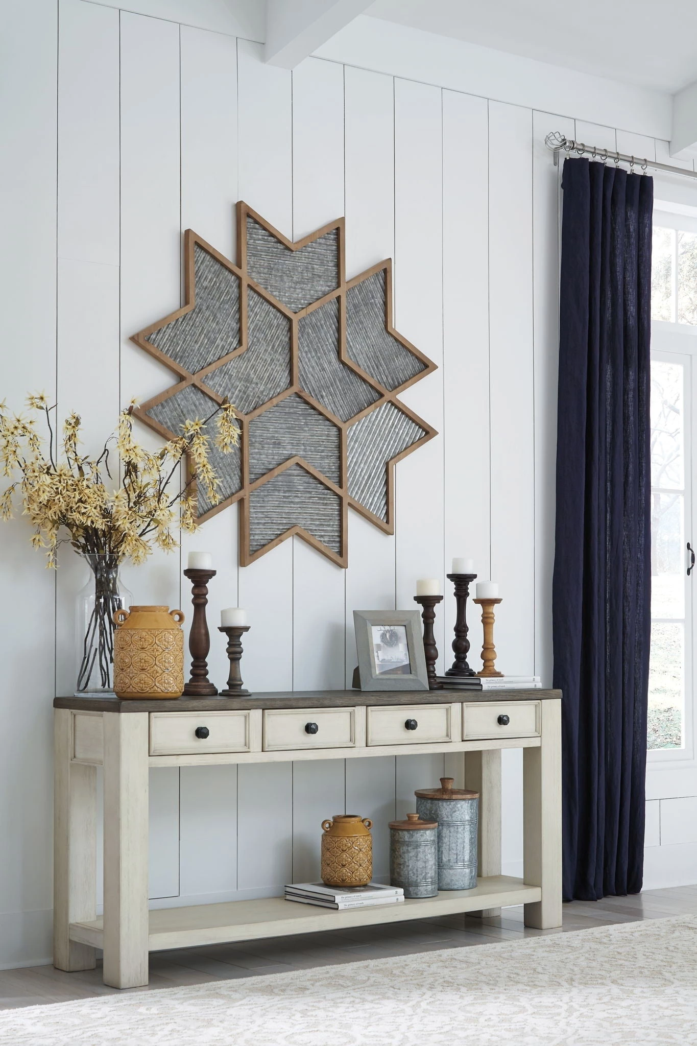 Ashley Bolanburg - Brown/White - Sofa Table 1 Ashley Bolanburg - Brown/White - Sofa Table