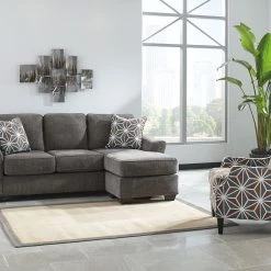Ashley Brise Slate Sofa Chaise & Accent Chair