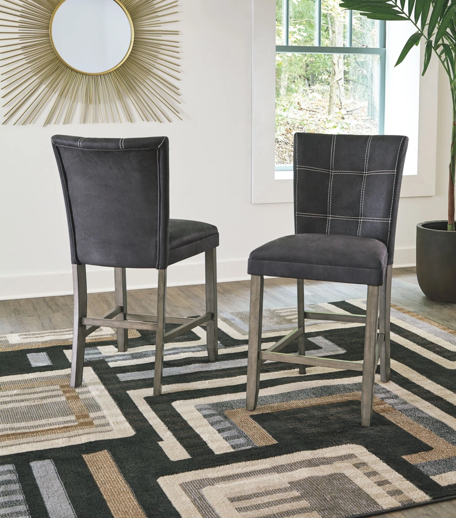 Ashley Dontally Two-tone Upholstered Barstool Dining Room 1 Ashley Dontally Two-tone Upholstered Barstool Dining Room