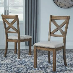 Ashley Moriville Upholstered Side Chair Dining Room