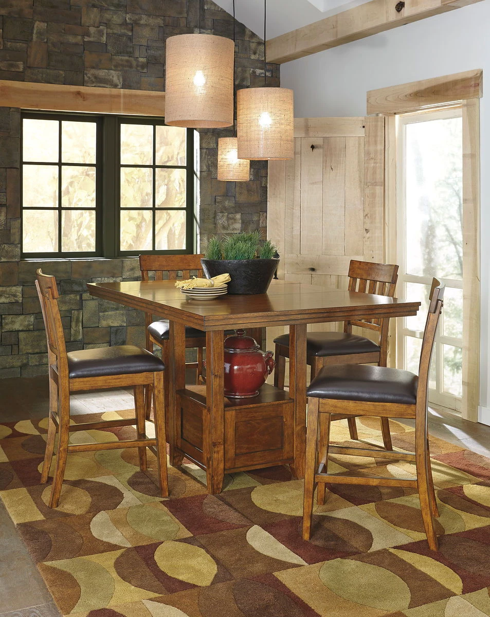 Ashley Dining Room Ralene Table & 4 Barstools 1 Ashley Dining Room Ralene Table & 4 Barstools