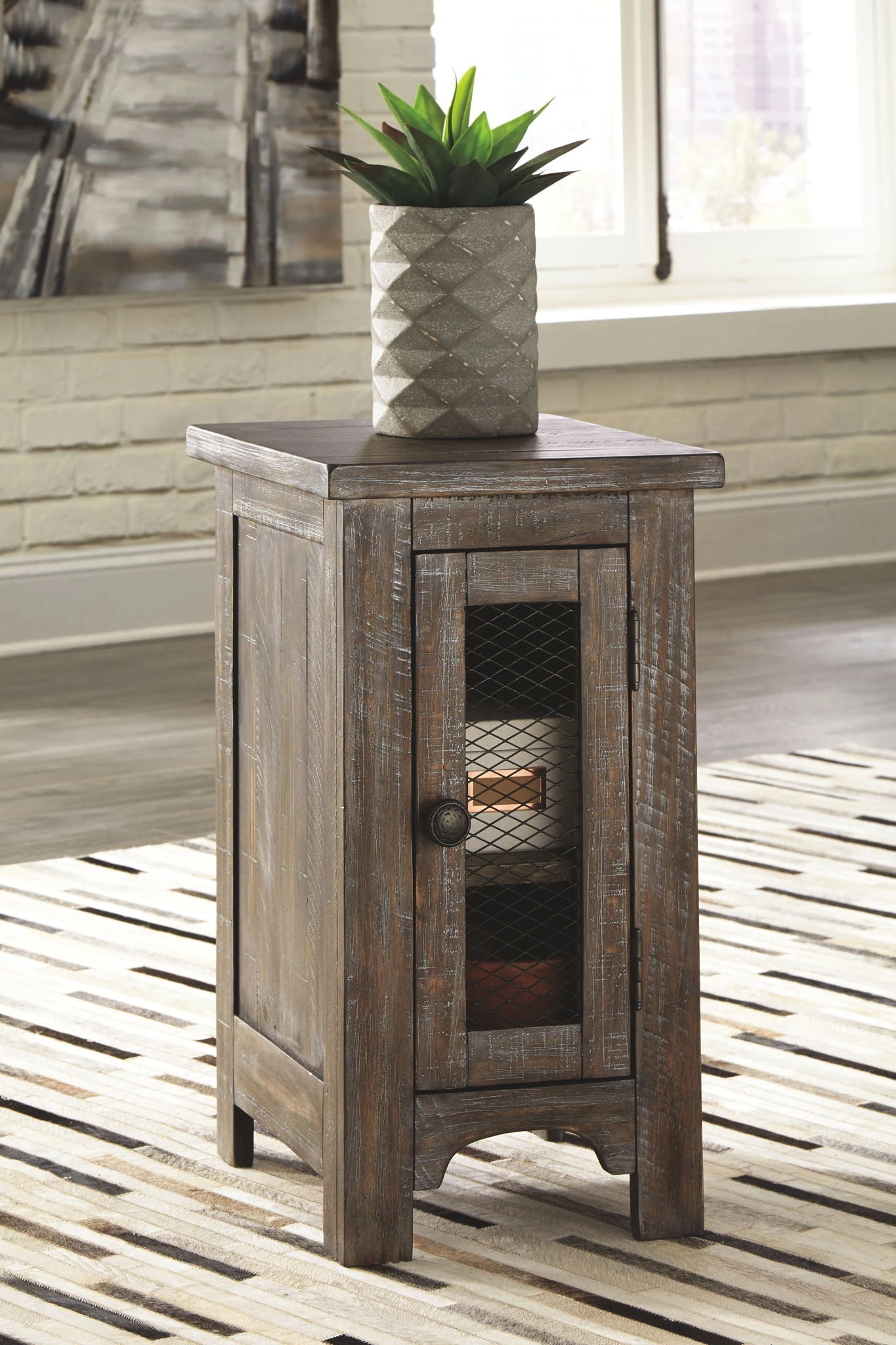 Ashley Danell Ridge - Brown - Chair Side End Table Living Room 1 Ashley Danell Ridge - Brown - Chair Side End Table Living Room