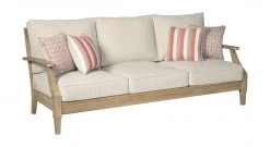 Ashley Living Room Clare View Beige Sofa With Cushion