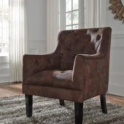 Ashley Chairs Drakelle- Mahogany Accent Chair