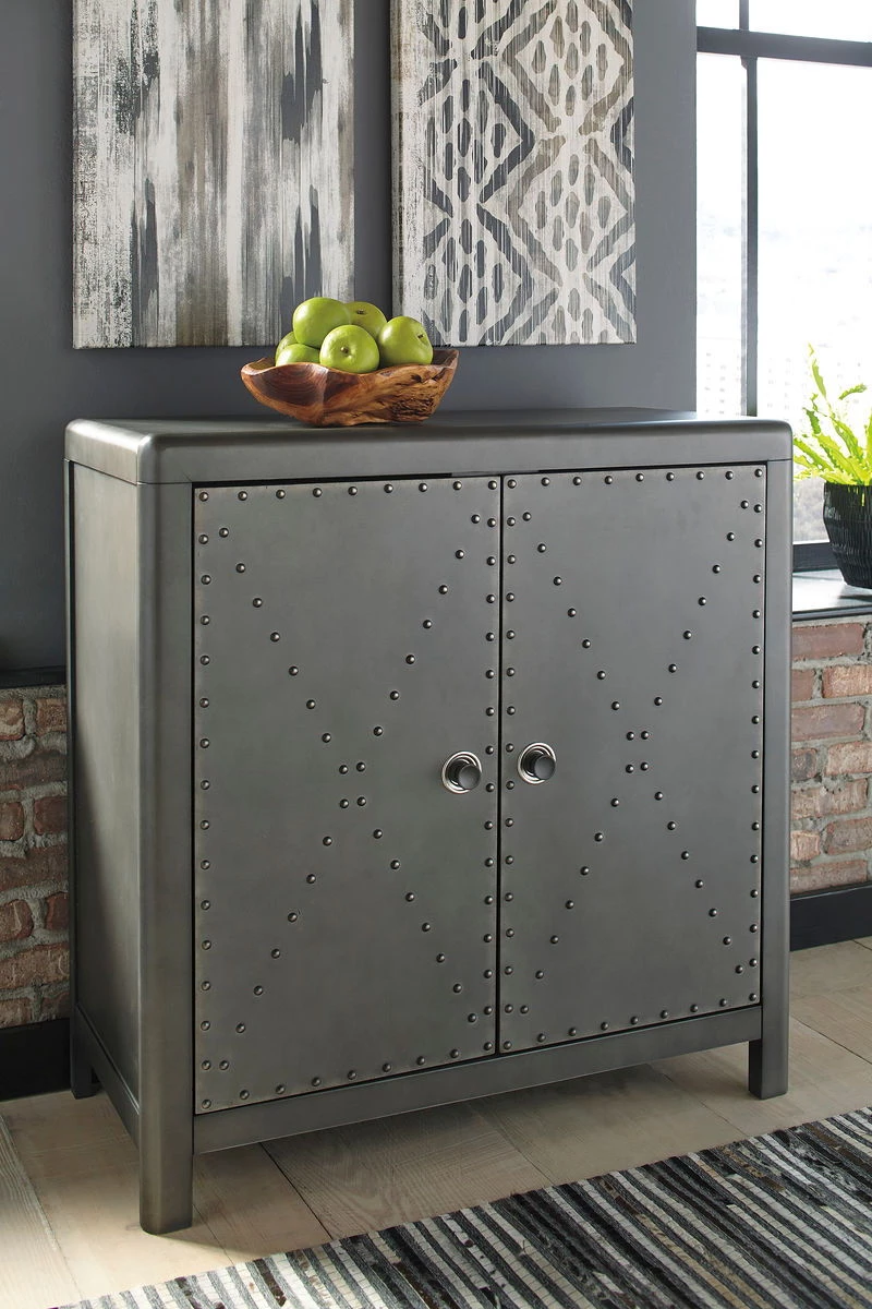 Ashley Rock Ridge Aged Steel Door Accent Cabinet Cabinets 1 Ashley Rock Ridge Aged Steel Door Accent Cabinet Cabinets