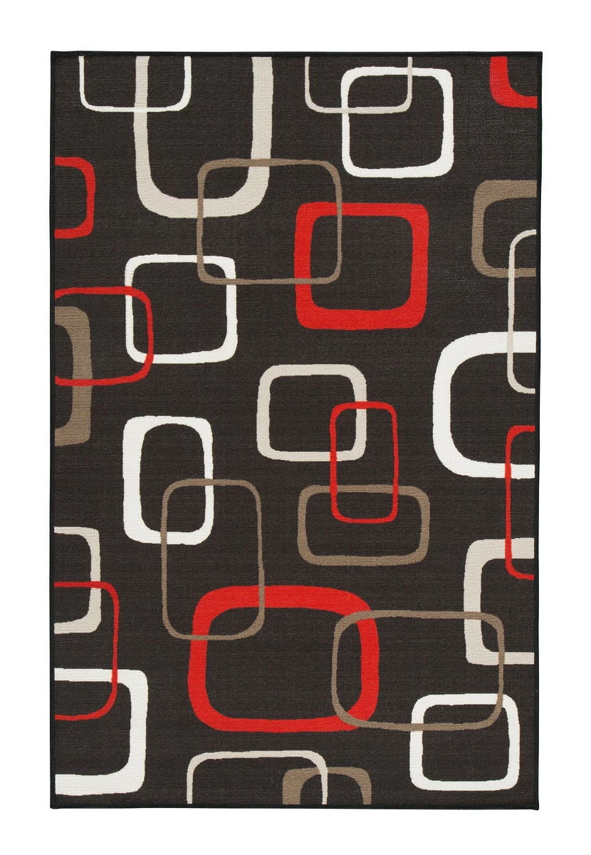 Ashley Johan Black/Red Medium Rug 1 Ashley Johan Black/Red Medium Rug