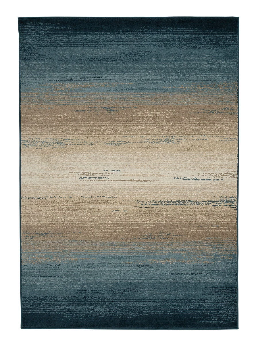 Ashley Accents Ignacio Blue/Tan Large Rug 1 Ashley Accents Ignacio Blue/Tan Large Rug