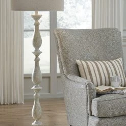 Ashley Bernadate Whitewash Poly Floor Lamp (1/CN) Accents