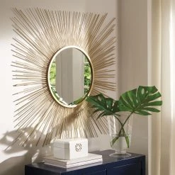 Ashley Mirrors Elspeth- Gold Finish Accent Mirror