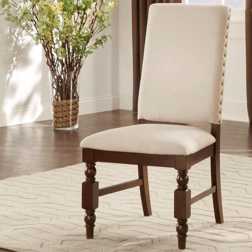 Home Elegance Yates Dark Oak Side Chair Dining Room 1 Home Elegance Yates Dark Oak Side Chair Dining Room