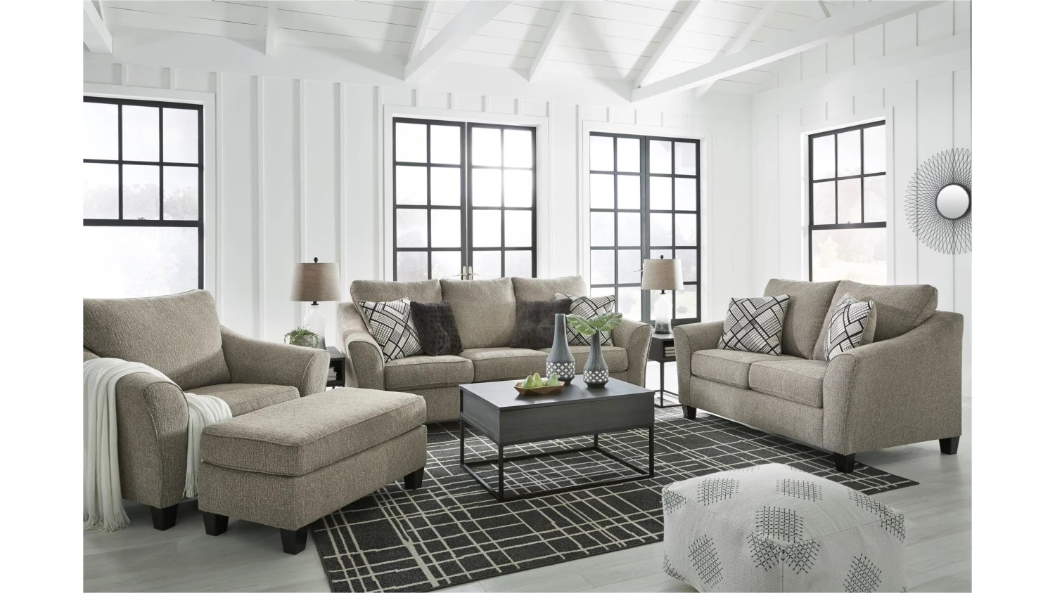 Ashley Living Room Barnesley Sofa Loveseat & Chair 1 Ashley Living Room Barnesley Sofa Loveseat & Chair