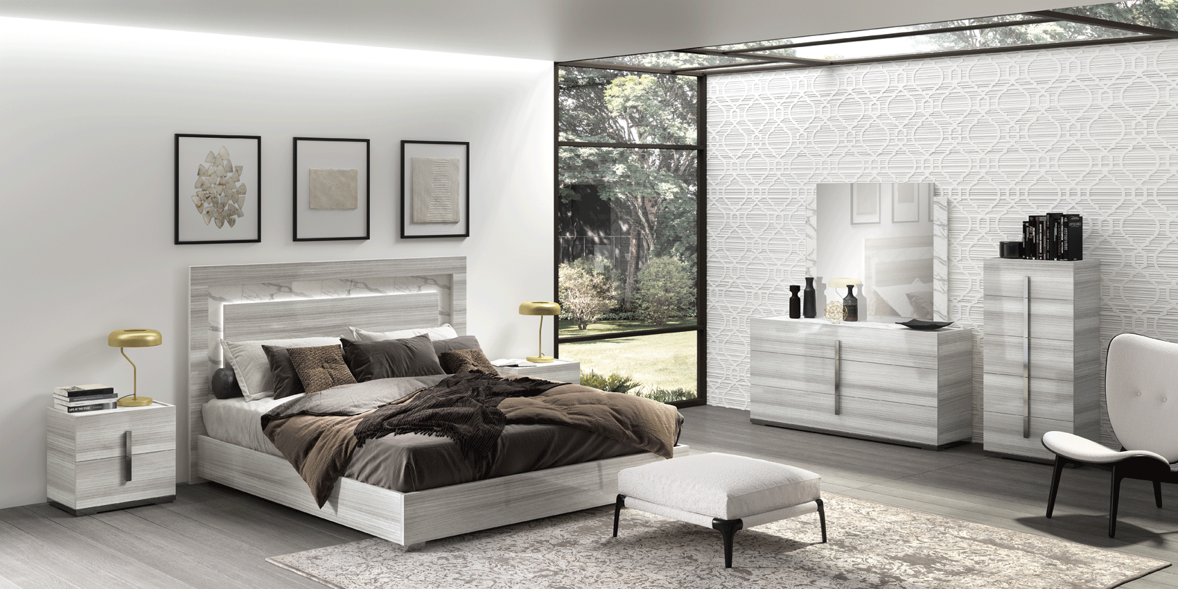 Deals marlo Store -Deals marlo Store Bedroom Furniture Modern Bedrooms QS and KS Carrara Bedroom Grey wLight 1687962717 side 1 1